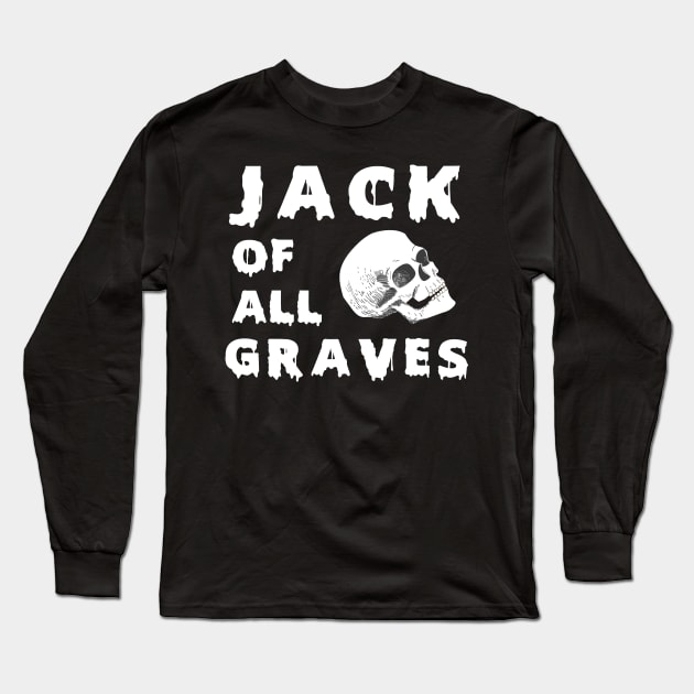 Jack of All Graves Skull Logo Long Sleeve T-Shirt by Jack of All Graves